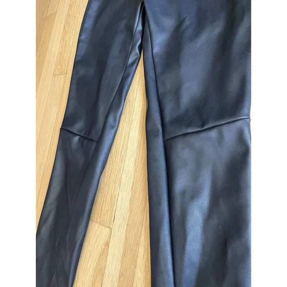 Emerson Fry XS Vegan Leather Leggings Pull On Pants Black women’s - Picture 6 of 16